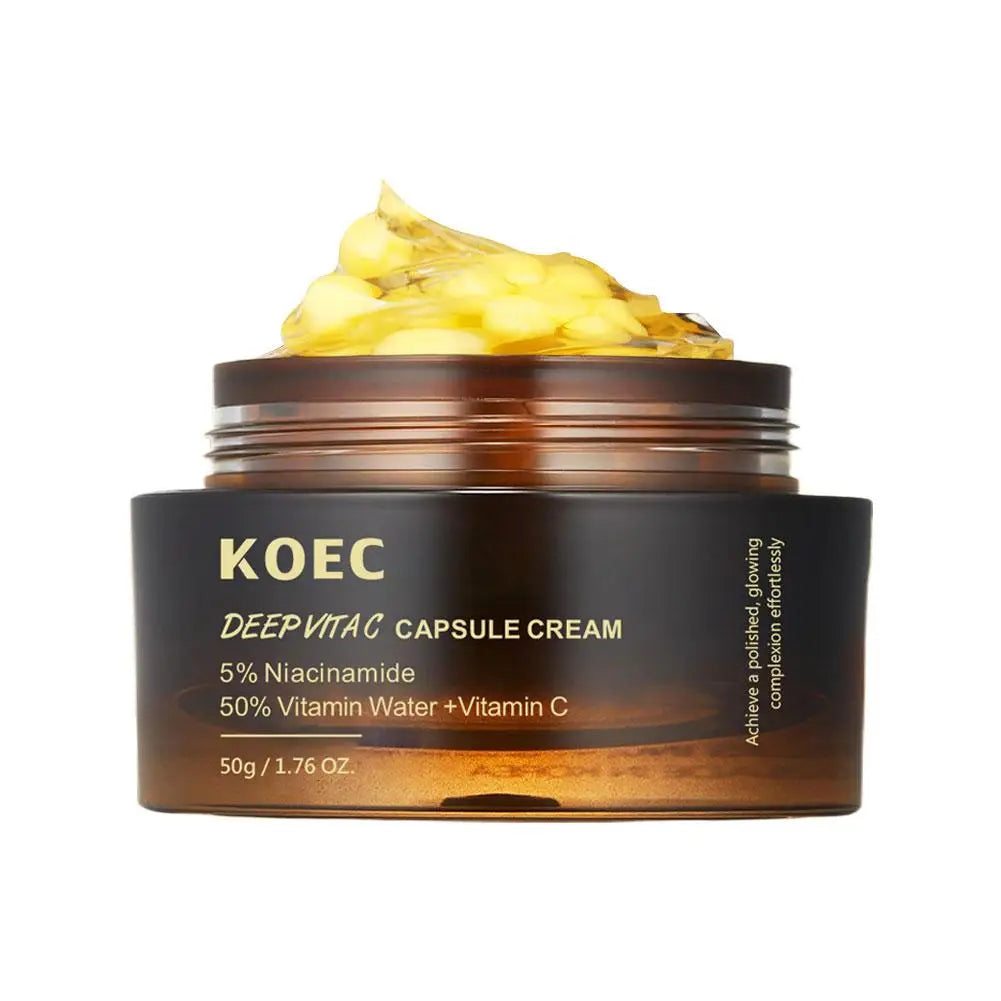 50G PDRN Face Moisturizer Niacinamide Vitamin C Golden Peptide Filling Cream Lightweight Glow Hydration Collagen Capsule Cream