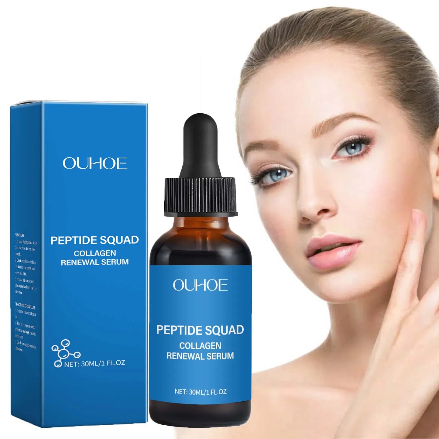 Collagen Polypeptide Essence Fade Fine Lines Lifting Firming Moisturizing Skin Care Tightening Skin Nourishing Facial Serum