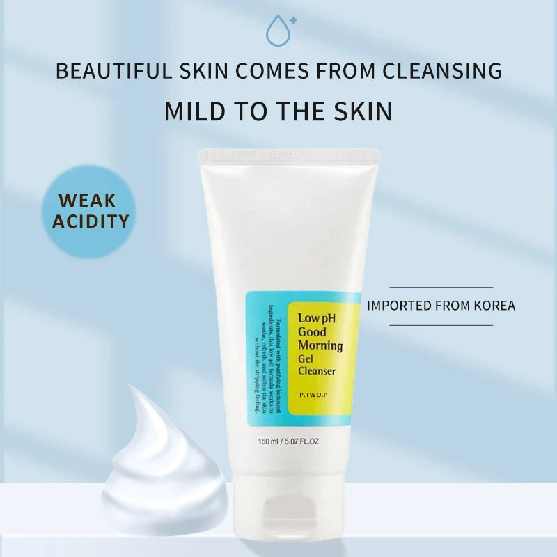 PTWOP Low PH 150Ml Facial Cleanser Gentle Oil Control Moisturizing Face Wash Whitening Facial Foam Exfoliating Deep Remove